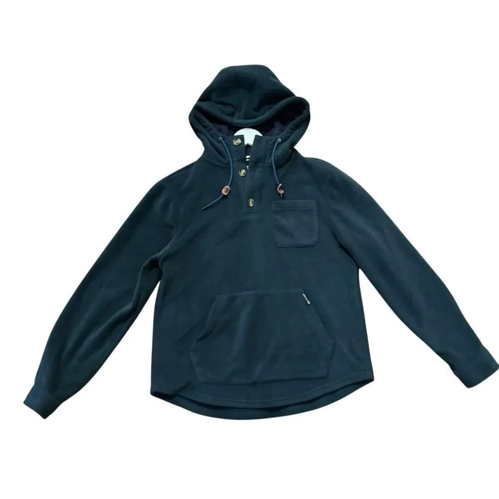 Levitate Baja fleece cozy green hooded pullover size small